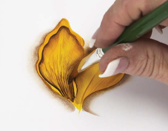 575x451 Basic Techniques Of One Stroke Flower Petal Painting Features - Painting Flower Petals