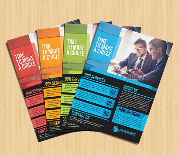585x510 Company Flyer Templates Psd, Eps Amp Word Files Download - Painting Flyers