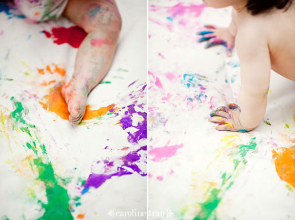 575x429 Inspire One Year Old Session By Caroline Tran Inspire Me Baby - Painting For 1 Year Old