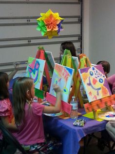 236x314 At Home Painting Party For 8 Year Old's Birthday Party. So Much - Painting For 8 Year Olds