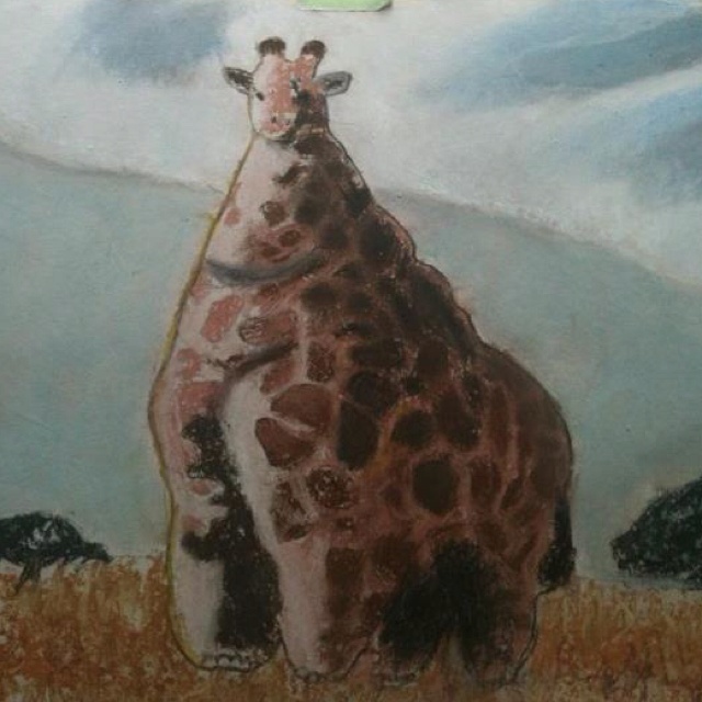 640x640 My Son Bradin's Art (9 Years Old) Awesome Art Frm My 9 Year Old - Painting For 9 Year Olds