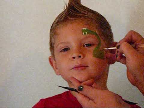 480x360 How To Face Paint Snake Boy Design - Painting For Boys