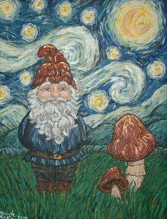 236x310 Gnome Couple Figure - Painting For Garden Gnomes