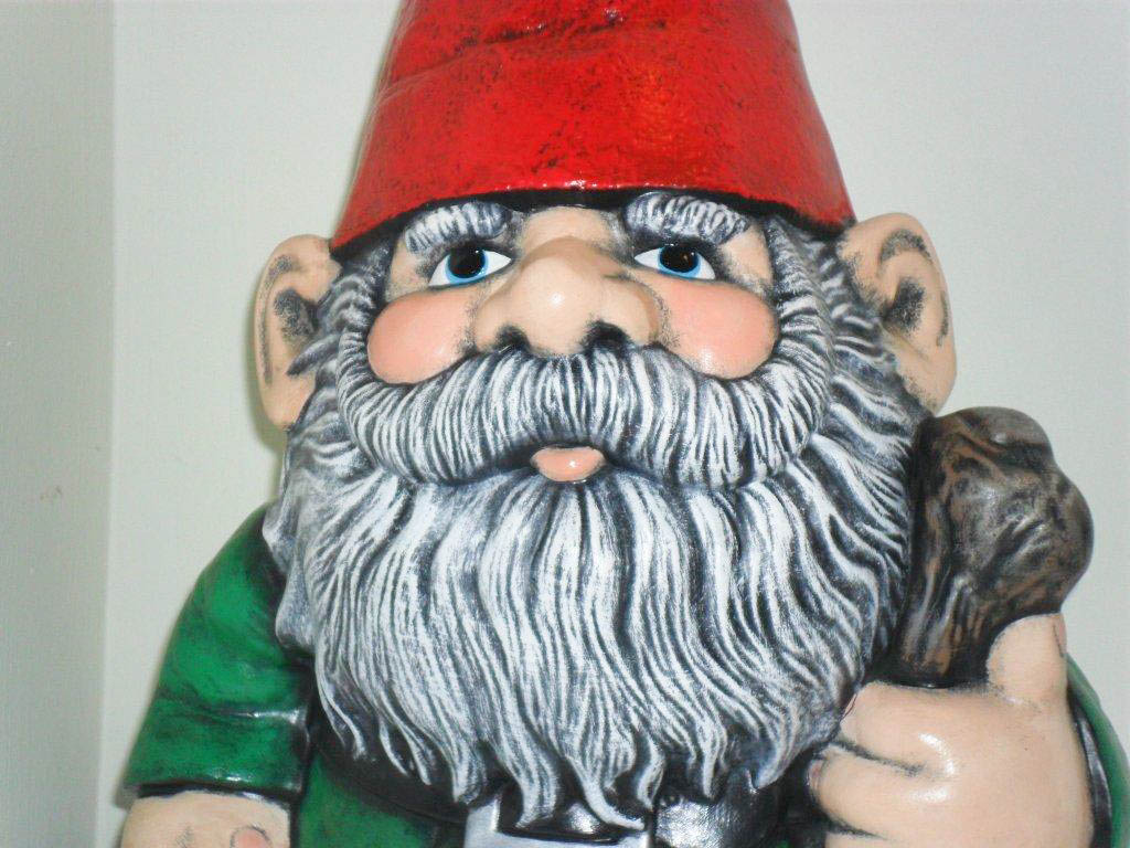 1024x768 Ceramic Painted Large Garden Gnome - Painting For Garden Gnomes