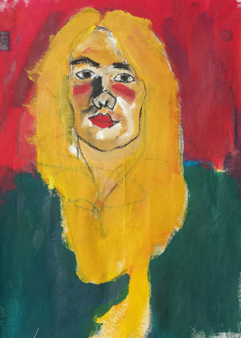 770x1081 Saatchi Art My Girlfriend As Dorian Gray Painting By Andrew Barrel - Painting For Girlfriend