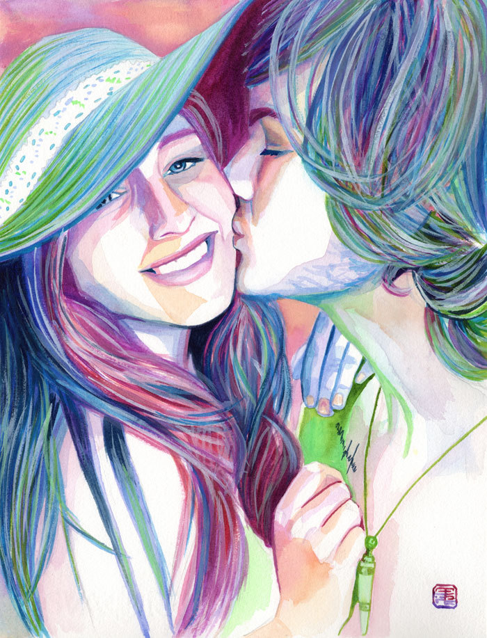 700x917 Boyfriend Gift Birthday From Girlfriend 1st Dating First - Painting For Girlfriend