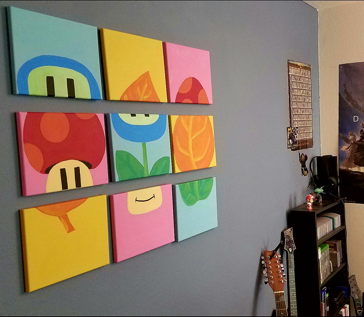 1440x1254 Girlfriend Painted The Mario Slot Machine Mini Game! - Painting For Girlfriend