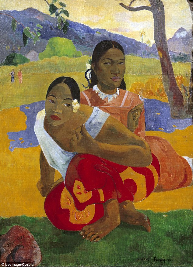 634x879 Tahitian Girls Painting By Paul Gauguin - Painting For Girls Online