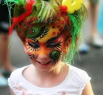 355x325 Body Paint Ideas Face Girls Makeup Art Online Pictures Body Art - Painting For Girls Online