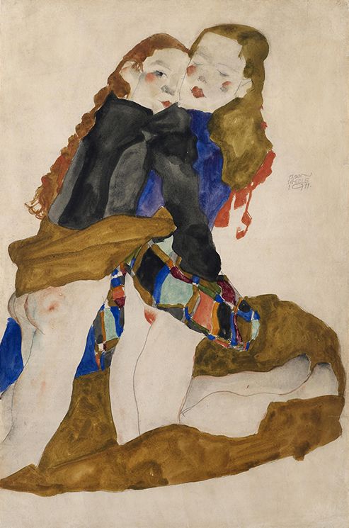 493x745 Artwork By Egon Schiele - Painting For Girls Online
