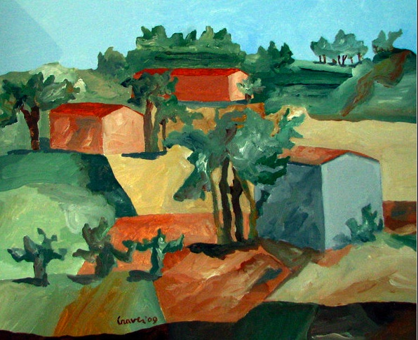 596x485 Michael Graves Remembered And Imagined Landscapes The Artful - Painting For Graves