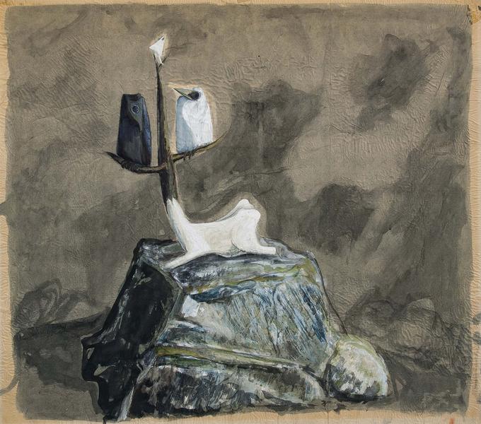 680x600 Morris Graves (1910 2001) - Painting For Graves