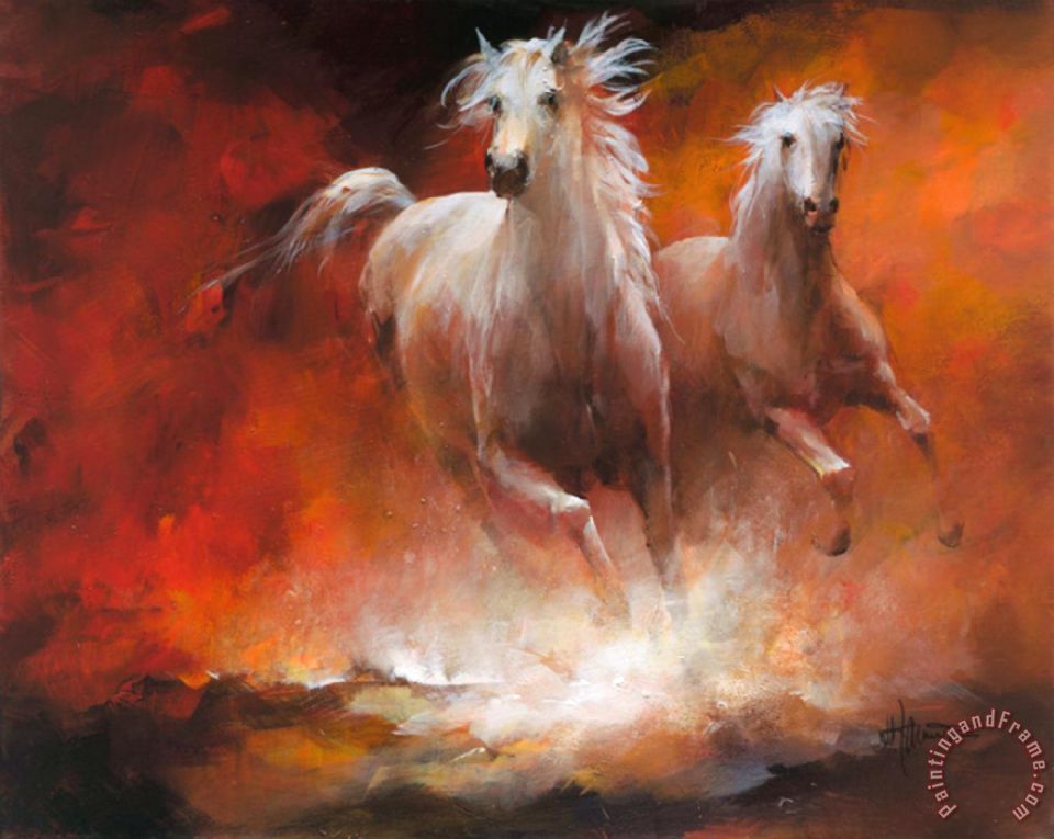 960x765 Willem Haenraets Wild Horses Ii Painting - Painting For Horses