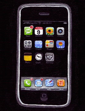 278x363 Nitrozac Paintings Iphone 7x9 Acrylic Painting By Nitrozac Sold - Painting For Iphone