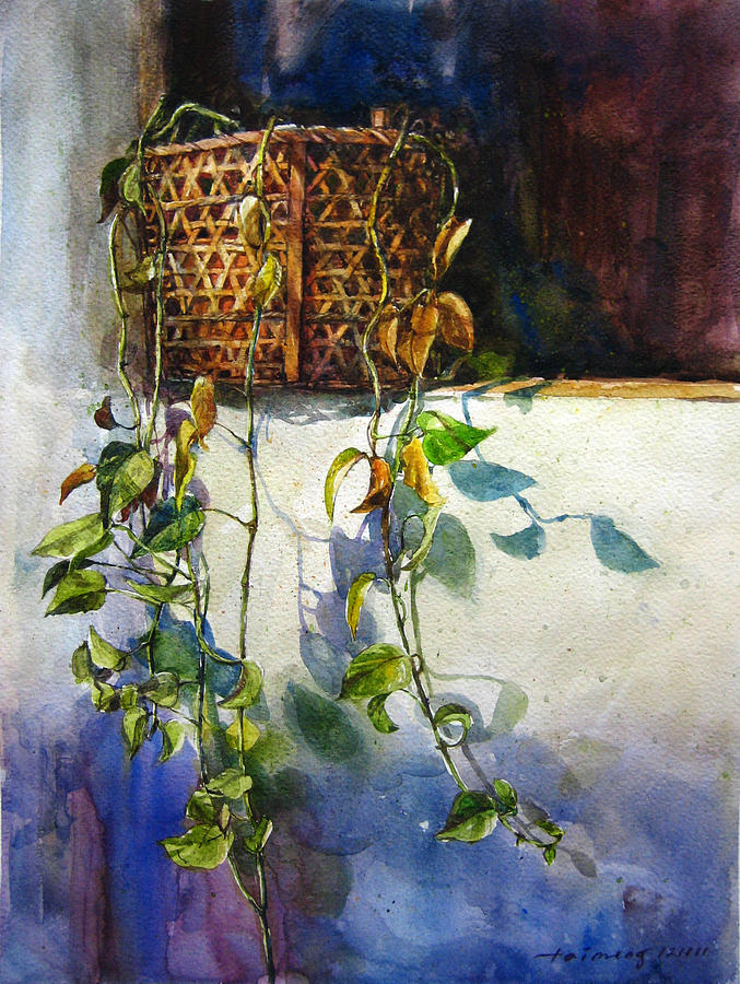 677x900 Money Plant Painting By Taimeng Lim - Painting For Money