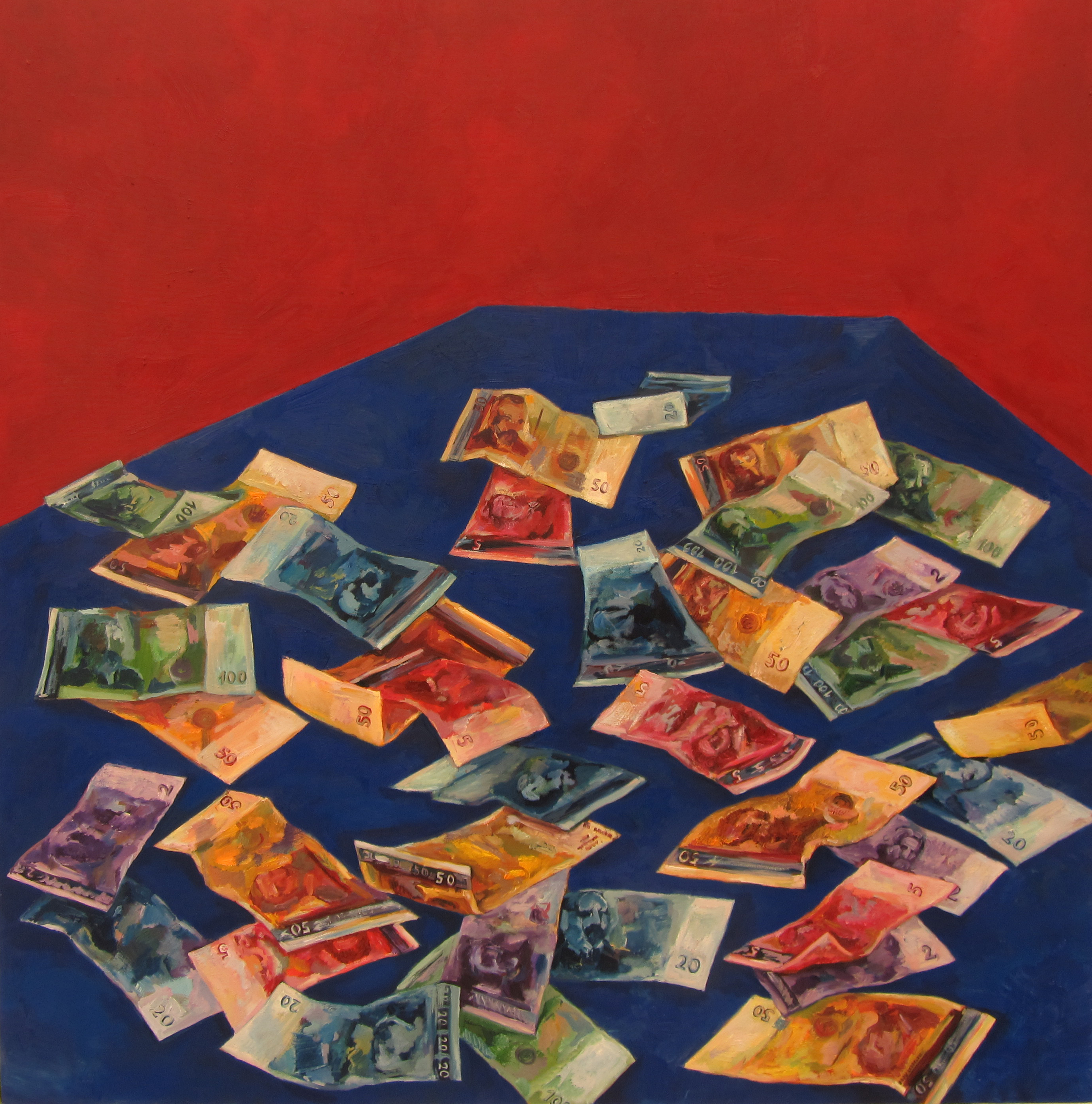 4610x4659 Paintings Elena Kaludova - Painting For Money