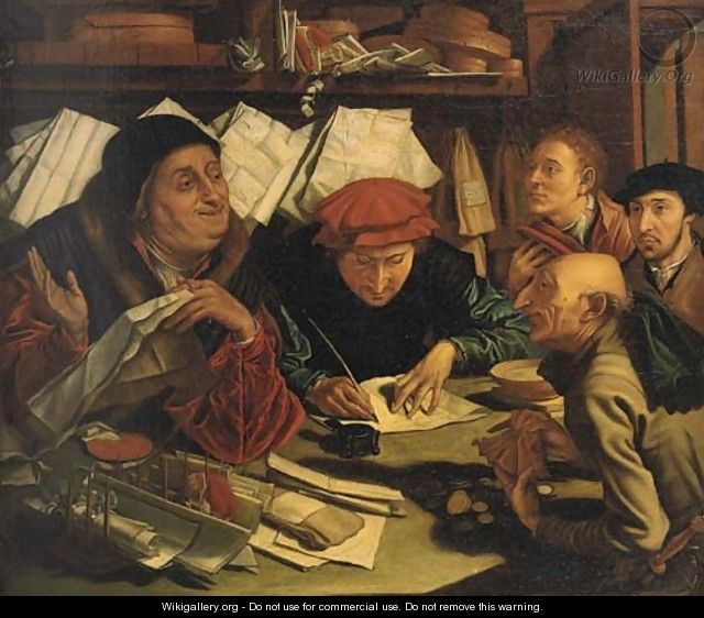 640x562 The Money Changers - Painting For Money