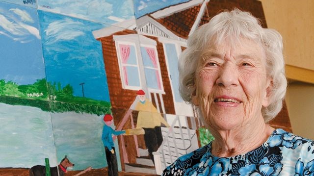 640x359 Seniors Connect, Paint Historic Hurricane Hazel Mural - Painting For Seniors