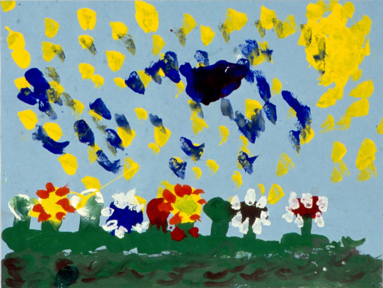 1223x921 Art For Small Hands In The Style - Painting For Small Kids