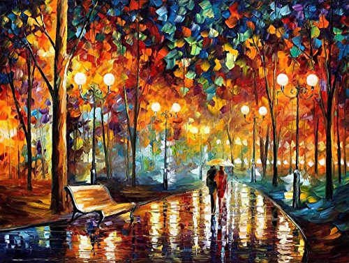 500x377 Tonzom Paint By Number Kits 16 X 20 Inch Canvas Diy Oil Painting - Painting For Students