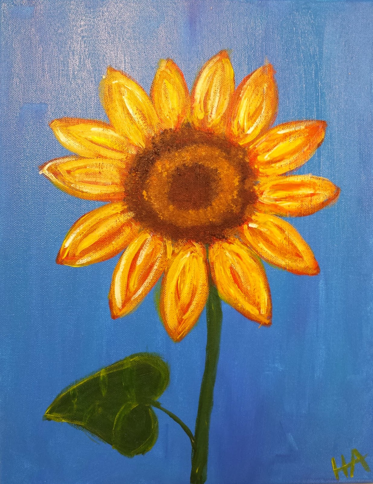 1235x1600 Angela Anderson Art Blog Sunflower Paintings - Painting For Students