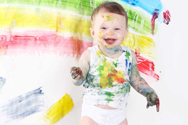 600x400 Finger Painting - Painting For Toddlers