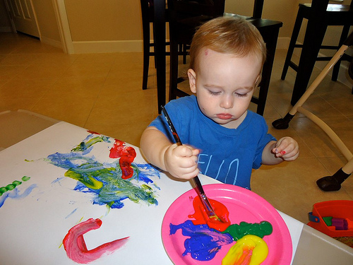 500x375 Crafts For Toddlers Painting The Baker Bee - Painting For Toddlers