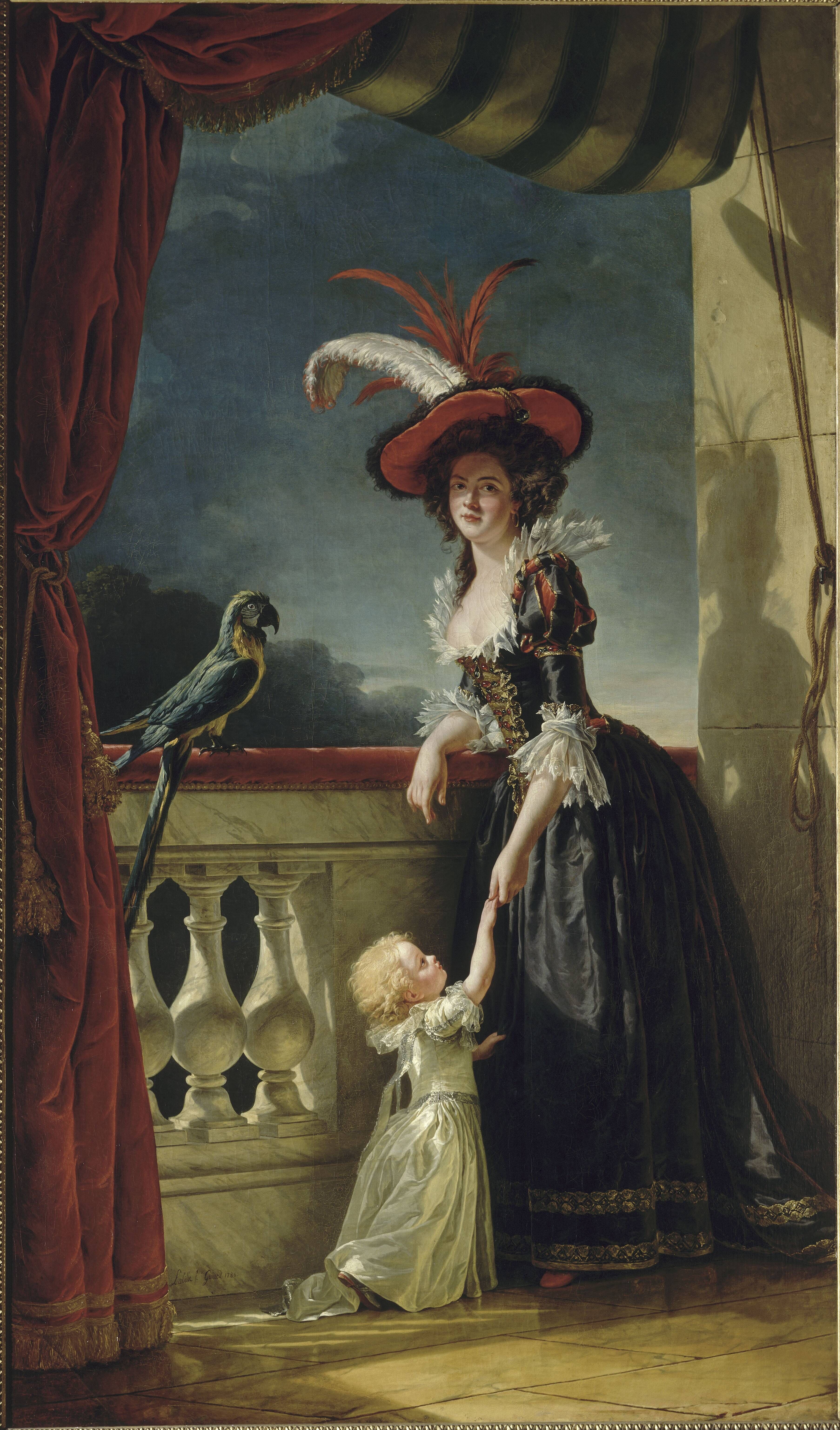 3611x6144 Filemme Louise Elisabeth With Her Two Year Old Son.jpg - Painting For Two Year Olds