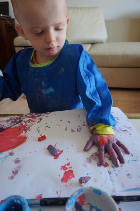 460x693 My Easter Bunnies A No Stress Easter Craft With A Two Year Old - Painting For Two Year Olds