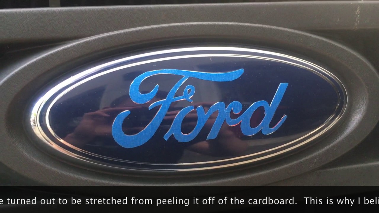 1280x720 How To Black Out Ford Emblem Option 2 - Painting Ford Emblems