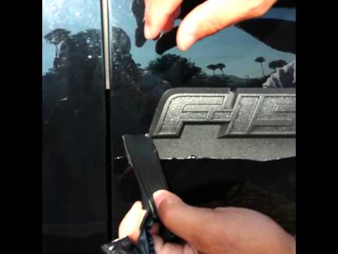 480x360 I Painted Ford F150 Fx4 Emblems Plasti Dip Diy - Painting Ford Emblems