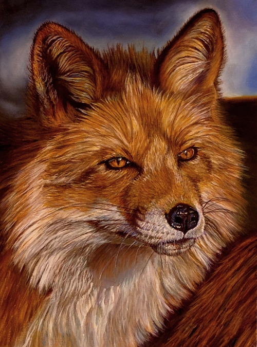 500x675 Fox Painting Artist, Artwork, Art Techniques - Painting Fox