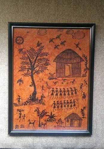 348x500 Warli Canvas Painting Frames For Gifts - Painting Frames