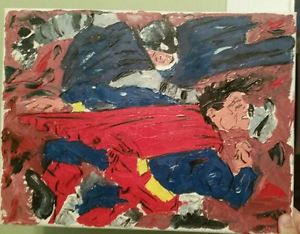 300x234 Batman Vs. Superman (Oil Painting) Ebay - Painting From Batman V Superman