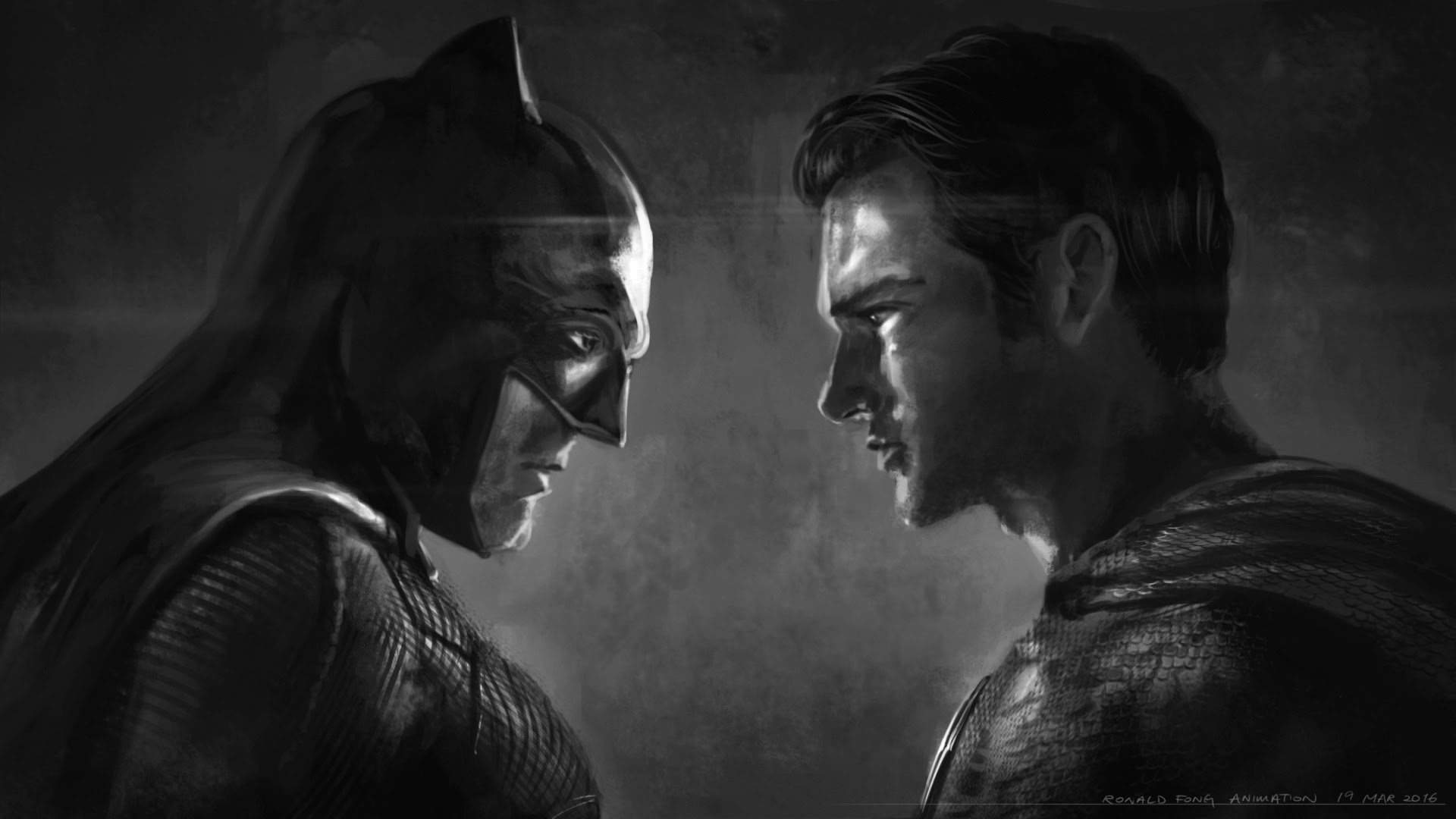 1920x1080 Dawn Of Justice - Painting From Batman V Superman