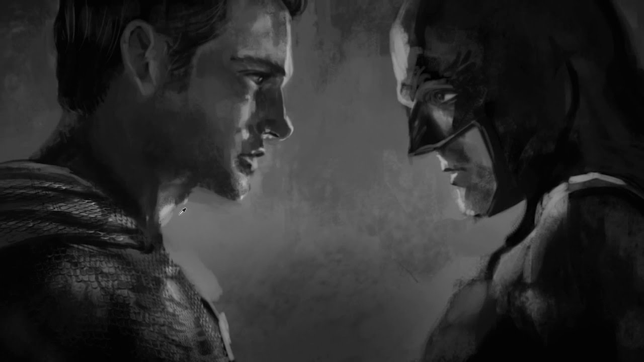 1280x720 Dawn Of Justice - Painting From Batman V Superman