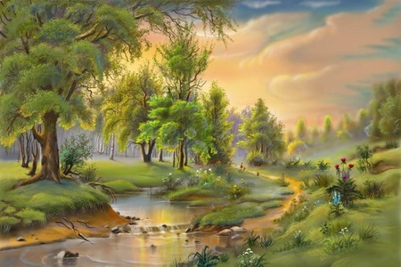 450x300 The Green Nature Painting !!! - Painting From Nature