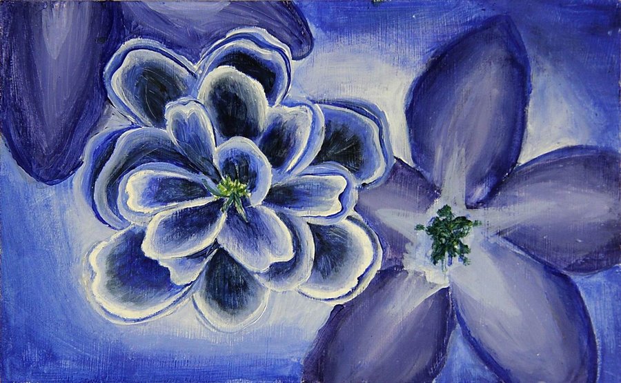 900x555 Flower (Painting From Nature Triptych) By Morgan113 - Painting From Nature