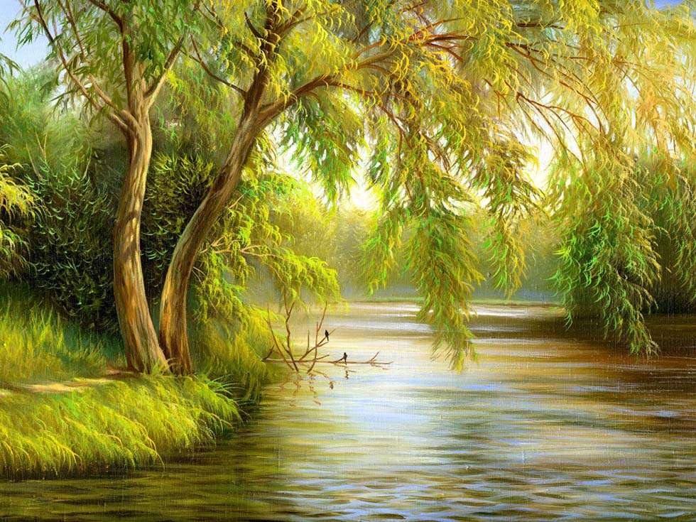 980x735 Nature Tree Painting 21 - Painting From Nature Com