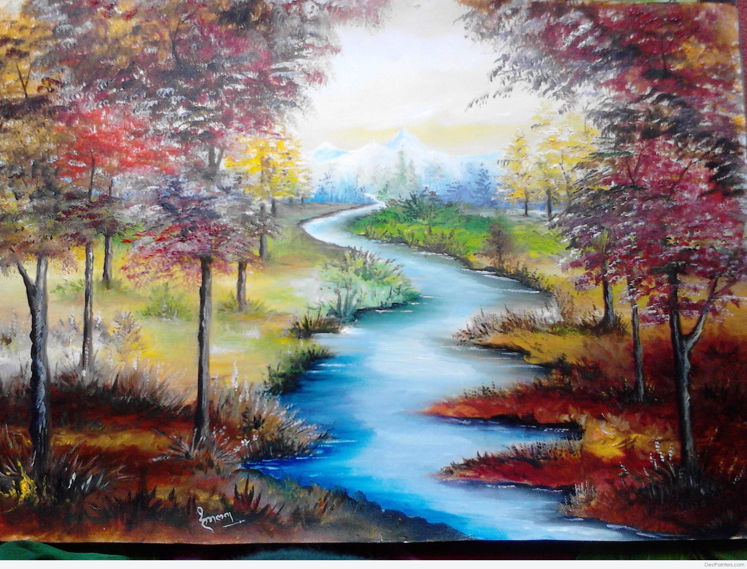 2560x1950 Oil Painting Of Nature - Painting From Nature Com