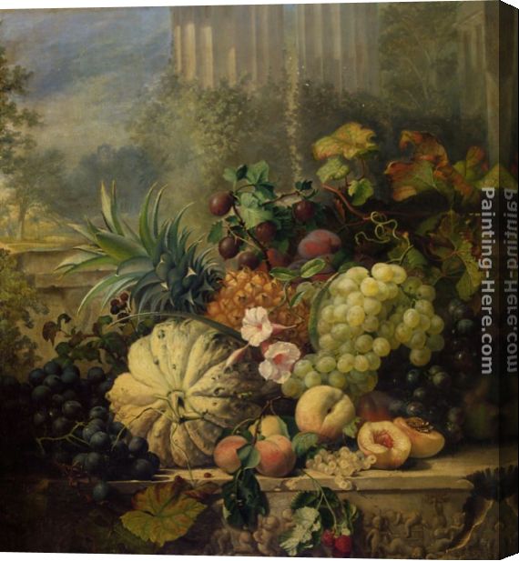 570x617 Eloise Harriet Stannard Fruit Painted From Nature Stretched Canvas - Painting From Nature Com