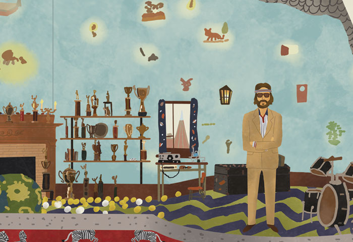 700x480 Komakino Fanzine - Painting From The Royal Tenenbaums