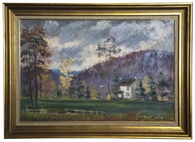 650x473 Edward Lin Antique Landscape Oil Painting Worthington Galleries - Painting G