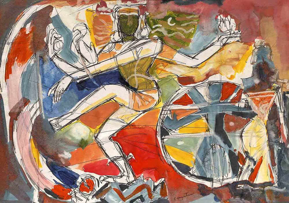 1000x702 Indian Painting By Gangatharan G Print On Canvas - Painting G