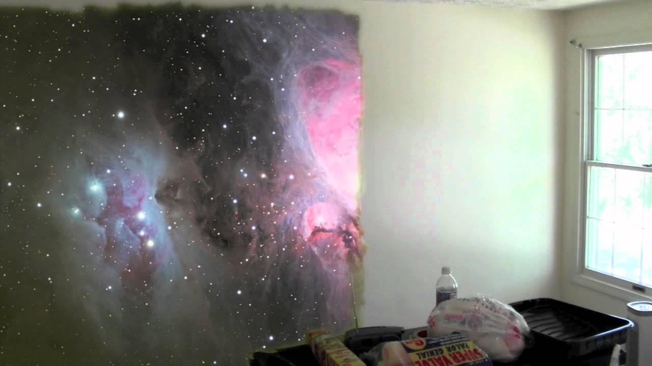 1280x720 Nebula Paint - Painting Galaxy On Wall