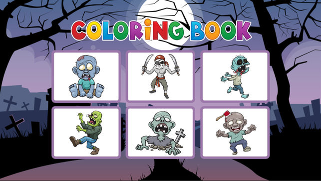 643x362 Zombie Coloring Book - Painting Games For Kids