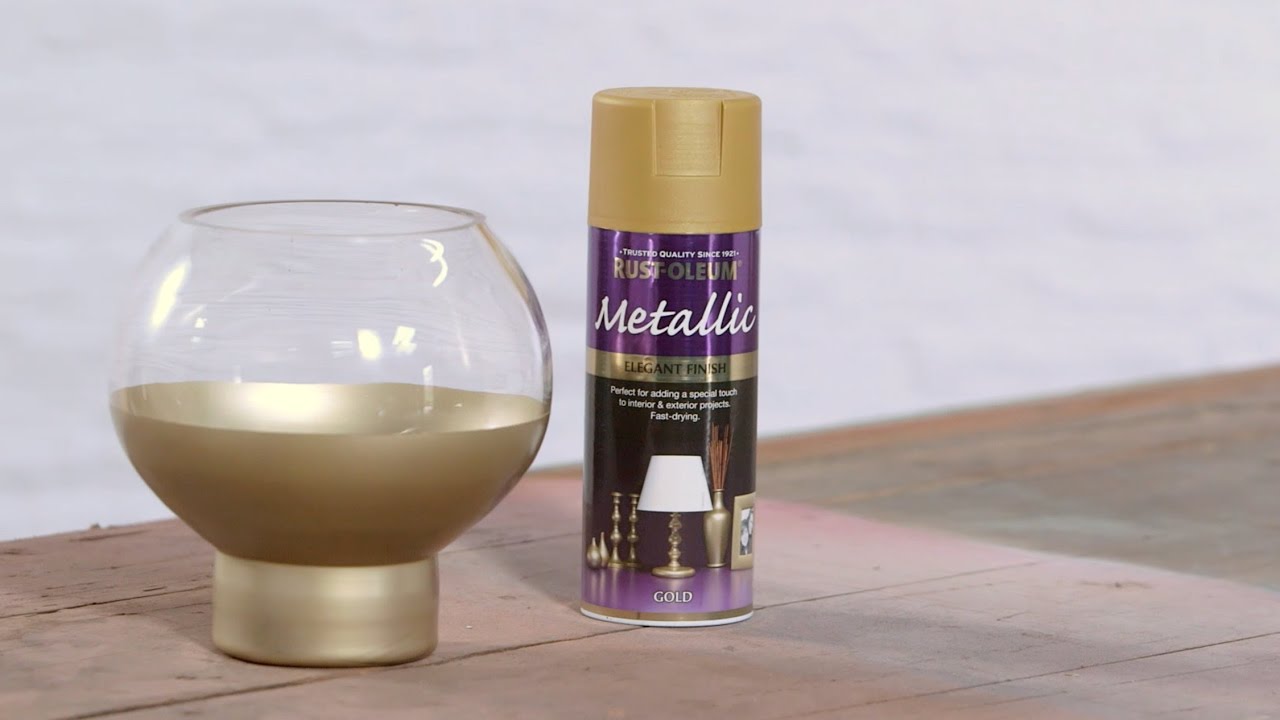 1280x720 How To Spray Paint A Glass Vase - Painting Glass Vases