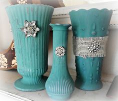 236x203 Vase Jewelry~ Chalk Paint Top Featured Diy, Crafts Amp Recipes - Painting Glass Vases
