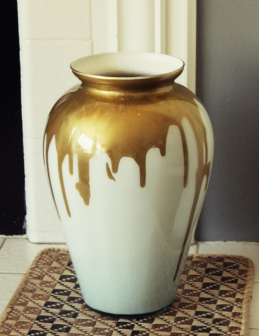 860x1114 Diy Paint Drip Amp Milk Glass Vase - Painting Glass Vases. 