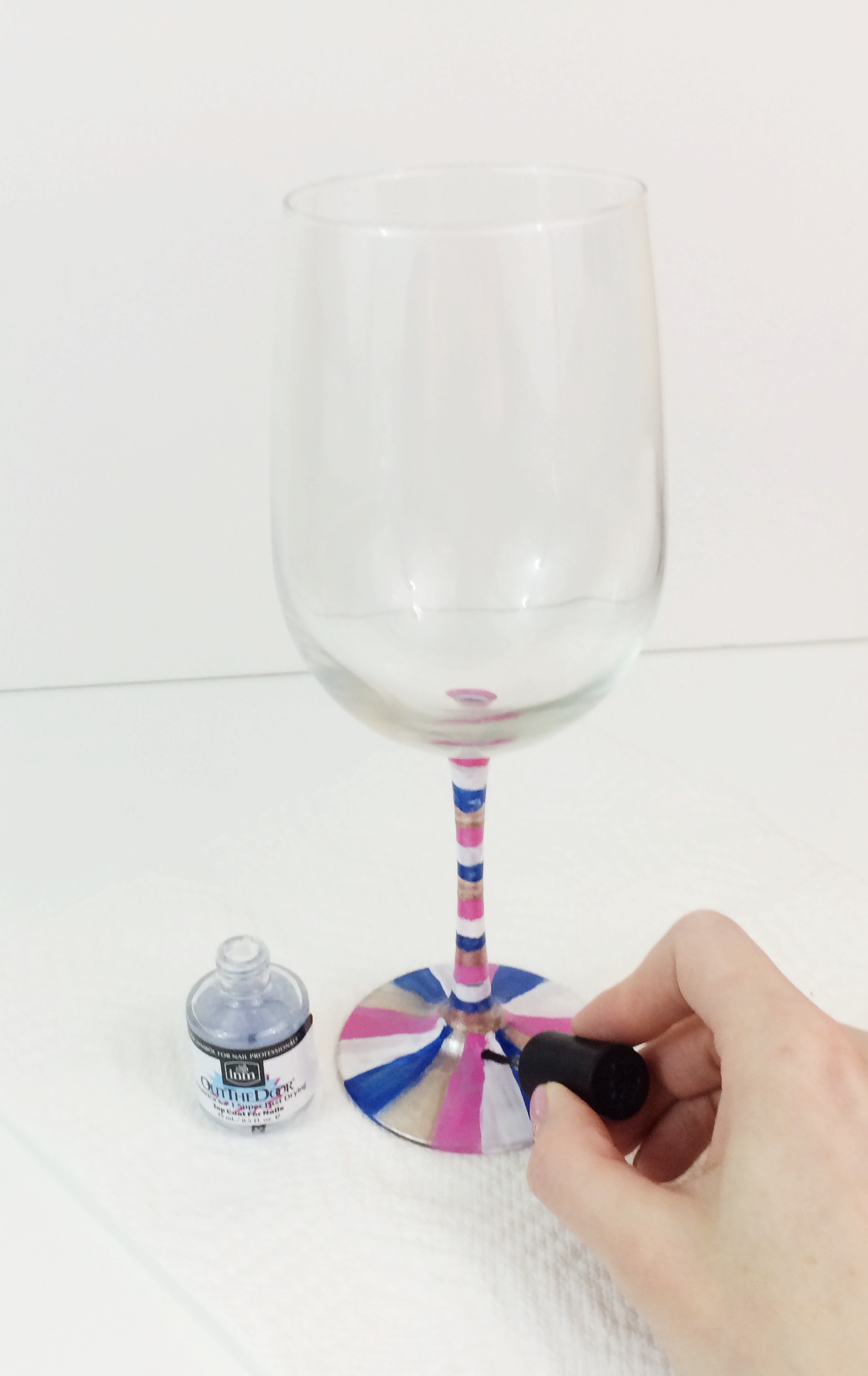 1794x2844 Easy Wine Glass Decorating Diy - Painting Glasses With Nail Polish